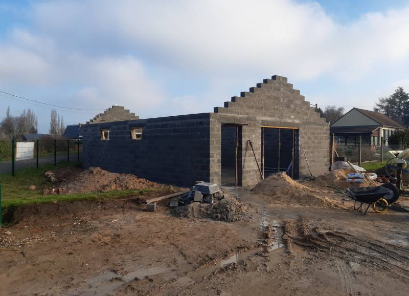 Création d'un bâtiment pour le comité des fêtes de Ecquetot 27