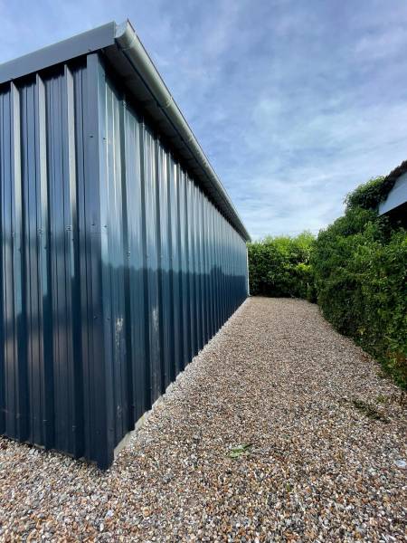 Création d'une couverture en tôle bac acier anti condensation à Marbeuf près de Louviers