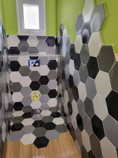 Rénovation d’un WC sur la commune de Marbeuf près du Neubourg