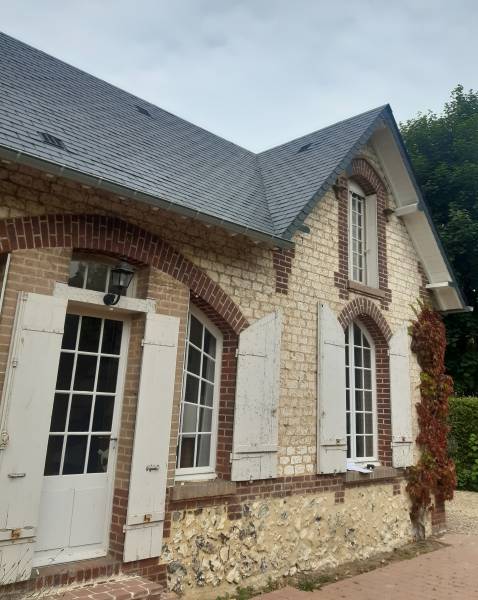 Réalisation d'une couverture en ardoise d'Espagne 320x220 à Andé 27